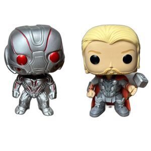 Funko Pop! - 2 Figures Marvel - Disney - Avengers - Thor & Ultron - Loose No Box